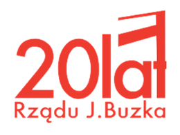 Logo 20 lat rządu Buzka