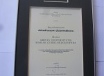 Medal Amicis UMCS dla prof. A. Żukowskiego