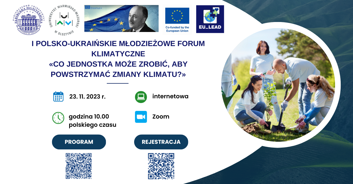 Polsko-Ukraińskie Młodzieżowe Forum Klimatyczne plakat