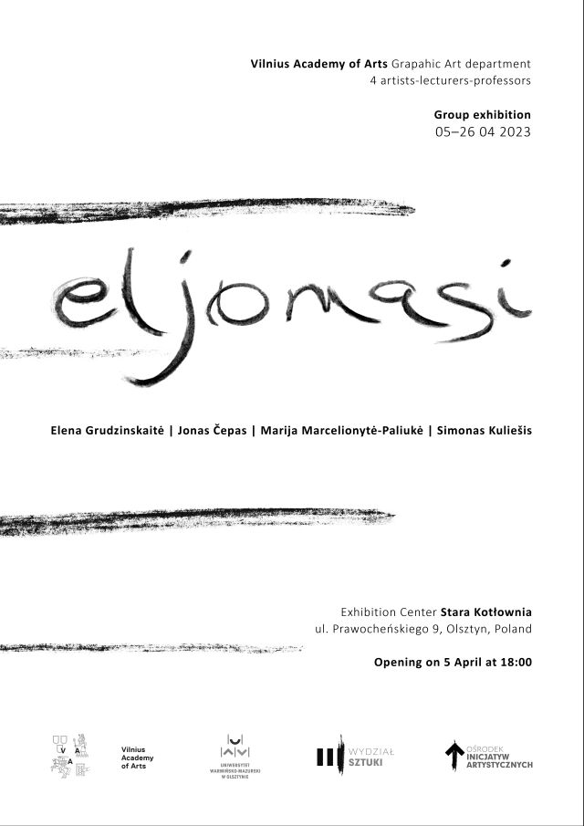Plakat wystawy ELJOMASI, fot. materiały organizatorów. 