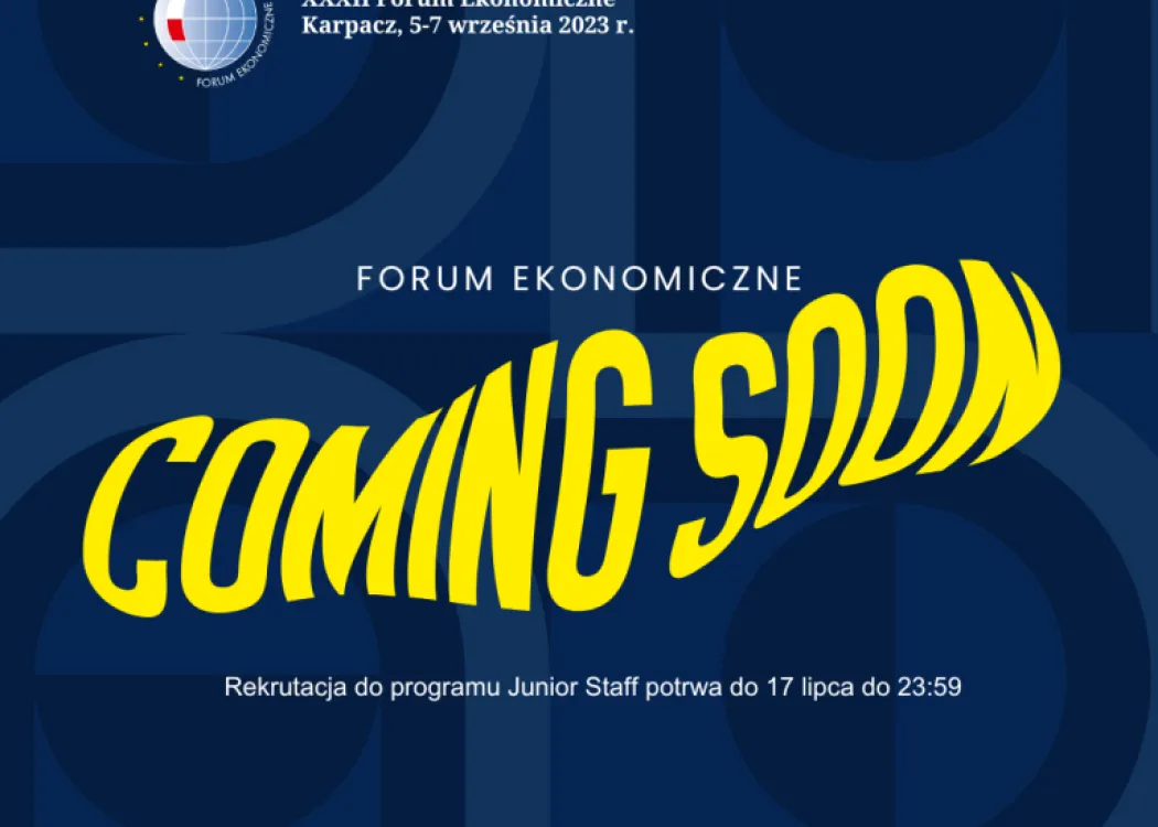 Plakat zapowiadający Forum Ekonomiczne w Karpaczu