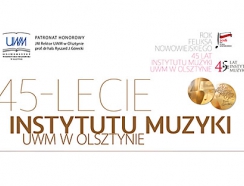 plakat z okazji jubileuszu Instytutu Muzyki UWM