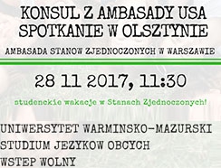 Konsul USA w Olsztynie na UWM