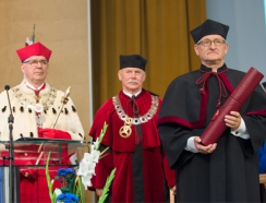 profesor Jan Kiciński po otrzymaniu doktoratu honoris causa