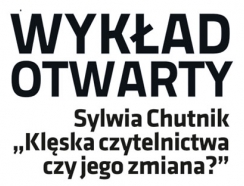plakat o wykładzie otwartym Sylwii Chutnik