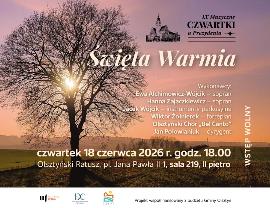 plakat promujący wydarzenie Muzyczne Czwartki u Prezydenta