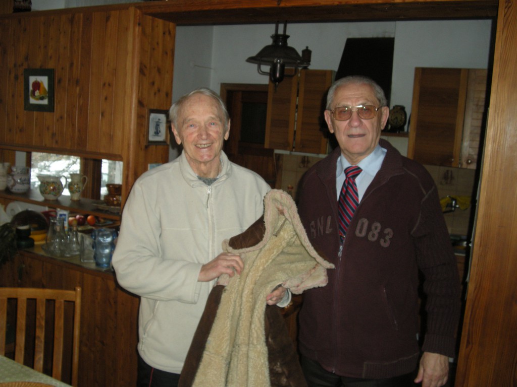 inż.Leszek Dorosz i prof. Janusz Guziur - koledzy rybacy (dom, 2014)