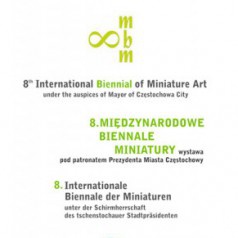 Grafika Zbigniewa Urbalewicza na wystawie pokonkursowej Międzynarodowego Biennale Miniatury 