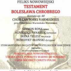 Feliks Nowowiejski testament Bolesława Chrobrego
