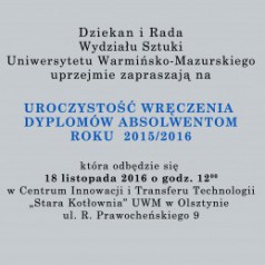 Wręczenie dyplomów absolwentom rocznika 2015/2016