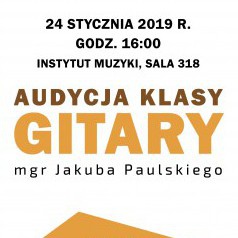 Audycja klasy gitary mgr Jakuba Paulskiego