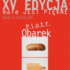 Prace Piotra Obarka na wystawie "Małe jest piękne" w Galerii Rynek MOK