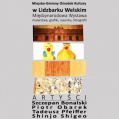 Prace Piotra Obarka na wystawie w Lidzbarku Welskim