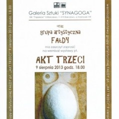 Grupa artystyczna Fałdy prezentuje swoje działania w Barczewie