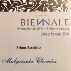 nagroda Biennale Città Di Perugia pzryznane Małgorzacie Chomicz