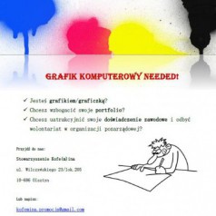 Wolontariat w organizacji pozarządowej dla grafika komputerowego