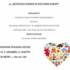 interakywny projekt eduakcyjny - MUZYCZNA PODRÓŻ PO KULTURZE EUROPY
