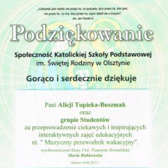 podziękowania
