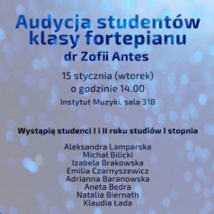 koncert klasy fortepaniu dr Zofii Antes