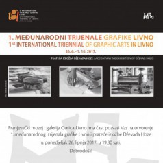 Grafiki Małgorzaty Chomicz prezentowane na 1 ST ianternational Triennial of Graphic Arts in Livno