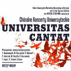 chóralne koncerty uniwersyteckie- zapraszamy