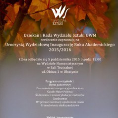 inauguracja 2015/2016