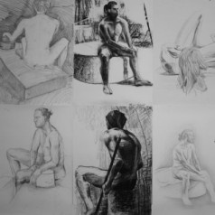 Wystawa rysunku studentów z pracowni dr hab. Marzeny Huculak w Instytucie Sztuk Pięknych